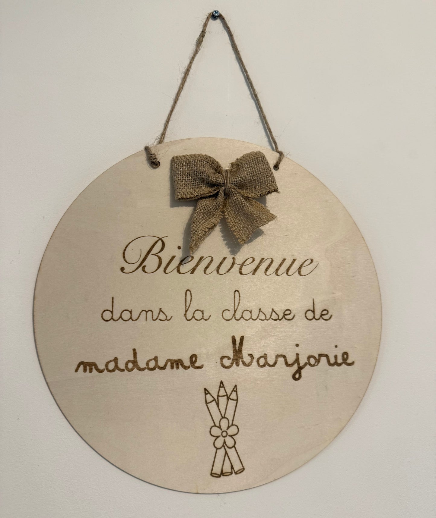 Plaque décoration « BIENVENUE DANS LA CLASSE »