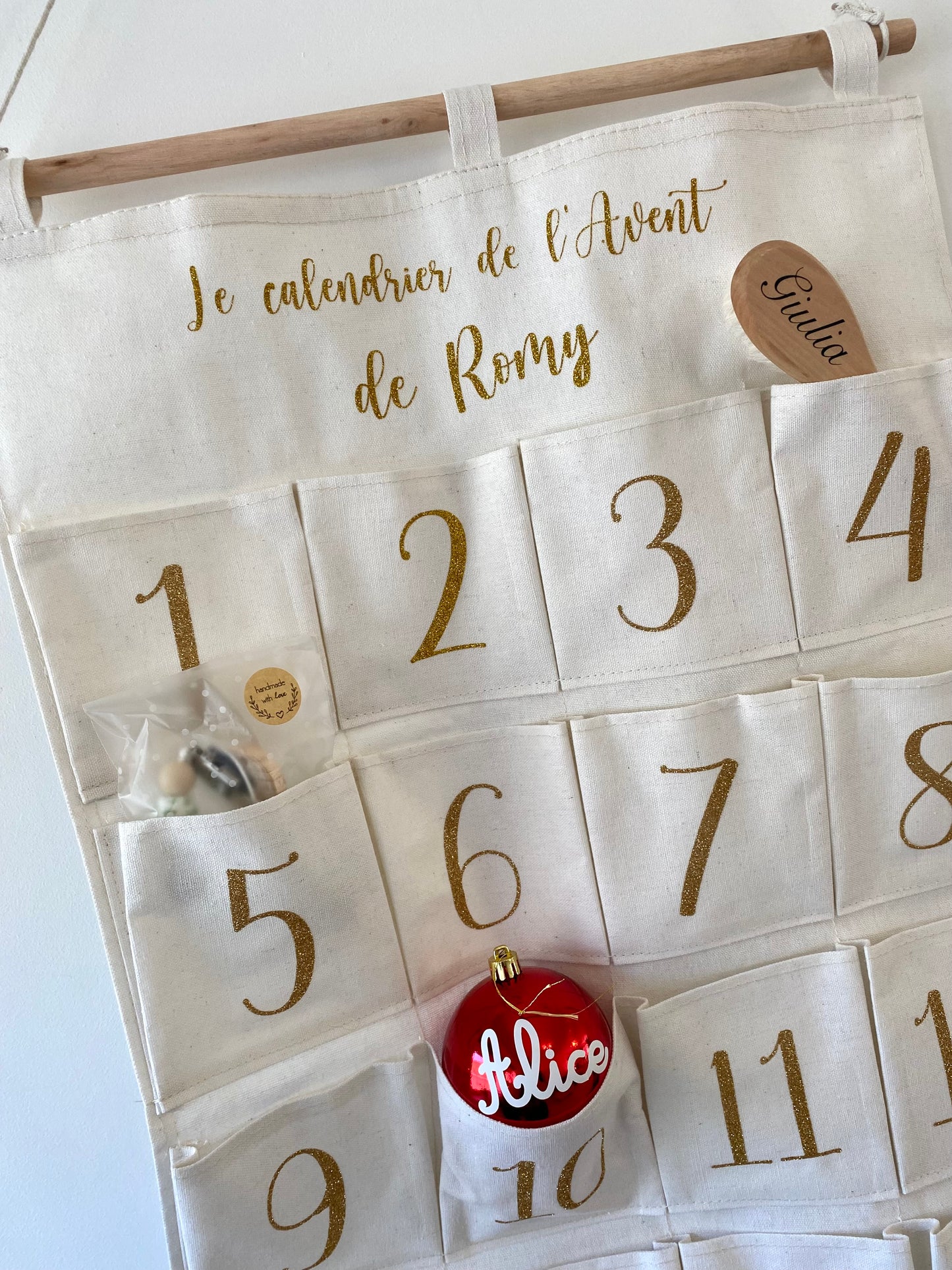 Calendrier de l’Avent personnalisé