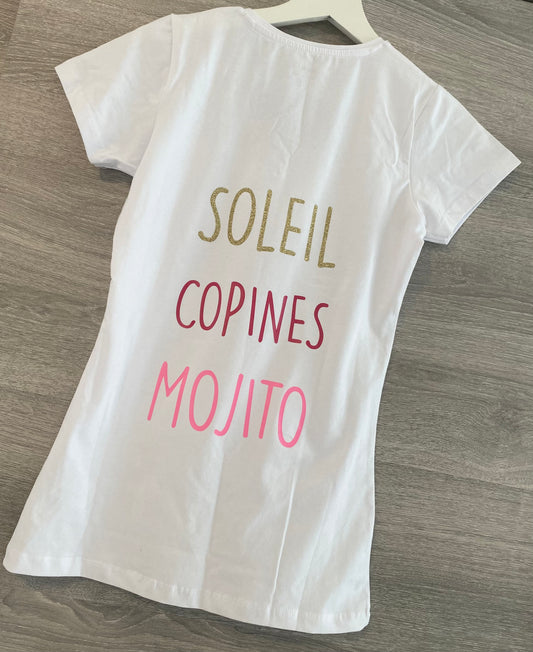 T-shirt soleil copines mojito