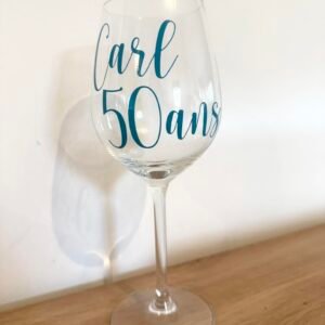 verre à vin personnalisé