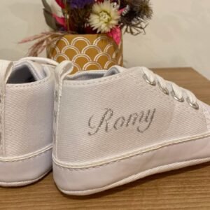 Baskets personnalisées baptême