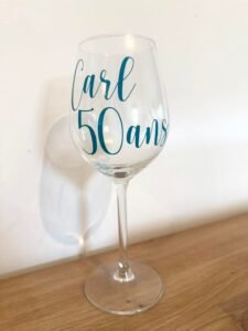 Verre à vin personnalisé