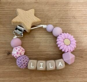 Attache tétine « LILA »