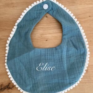 Bavoir gaze de coton personnalisé