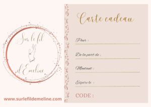 Bon cadeau « Sur le fil d&rsquo;Emeline »