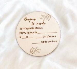 Plaque naissance