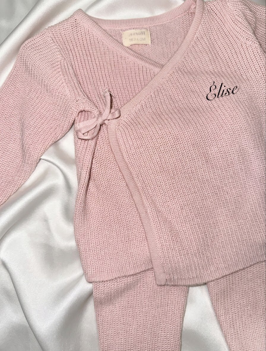 Tenue de naissance en maille – Image 3