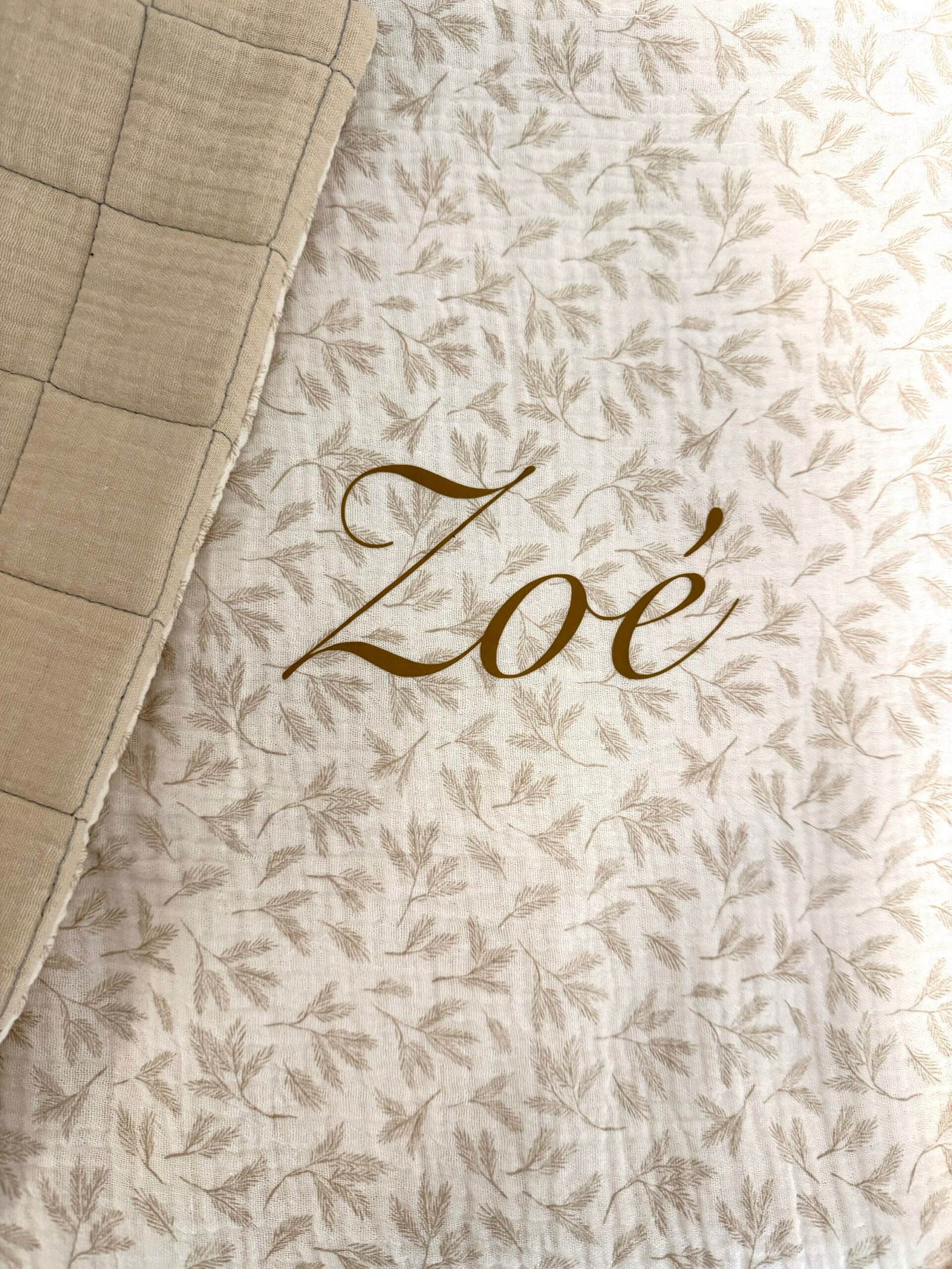 Couverture beige Zoé