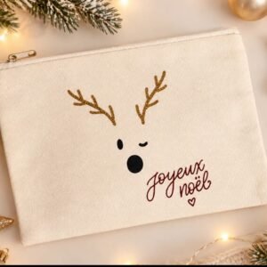Trousse renne "Joyeux Noël"
