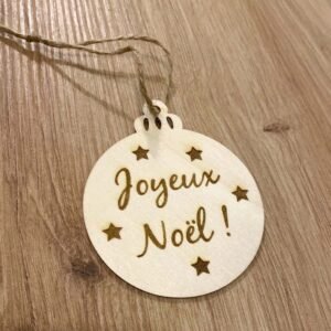 Boule de Noël en bois